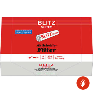 Blitz Aktivkohlefilter 200 Stück 9mm Schachtel
