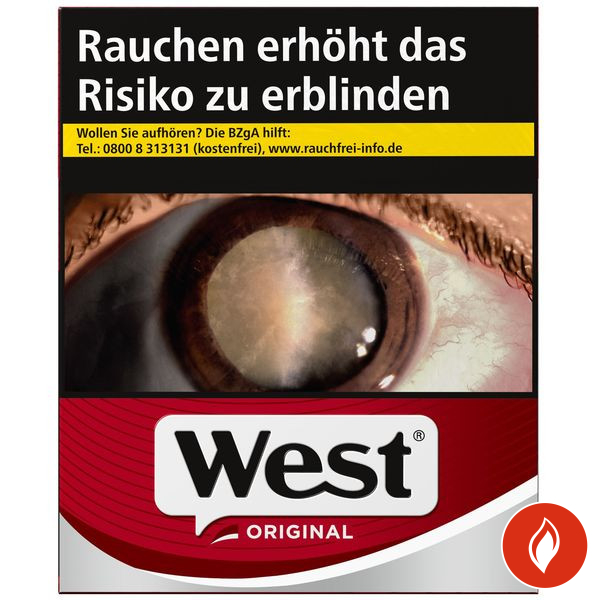 West Red Giga Zigaretten Schachtel