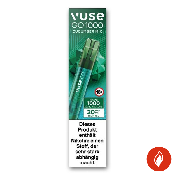 Vuse Go 1000 Cucumber Mix 20mg Einweg E-Zigarette
