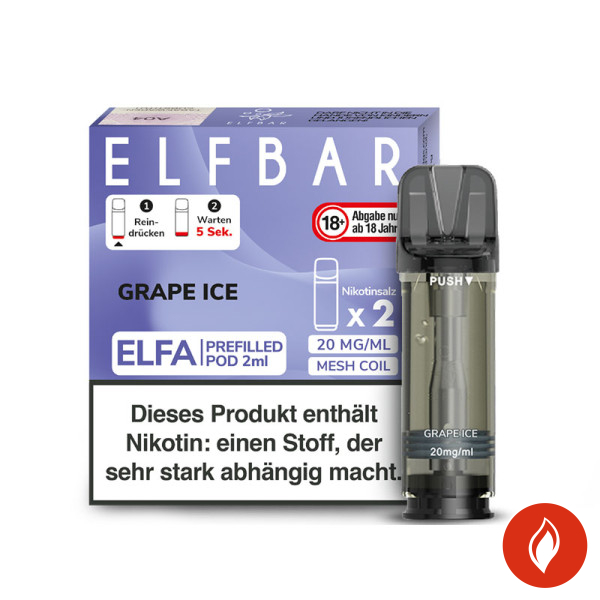 Elfbar Elfa Pods Grape Ice - 20mg Nikotin
