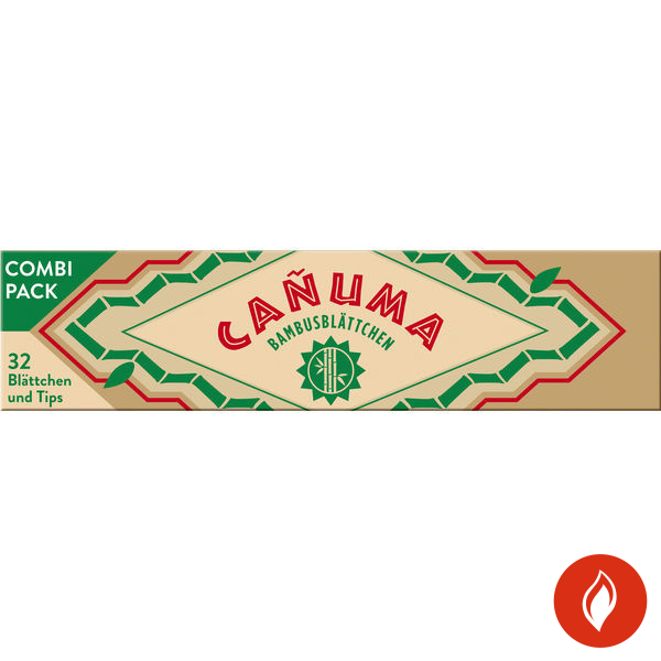 CANUMA Bambus King Size Slims Zigarettenpapier + Tips