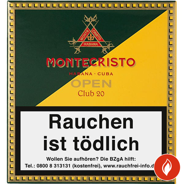 Montecristo Open Club Zigarillos 20er Schachtel
