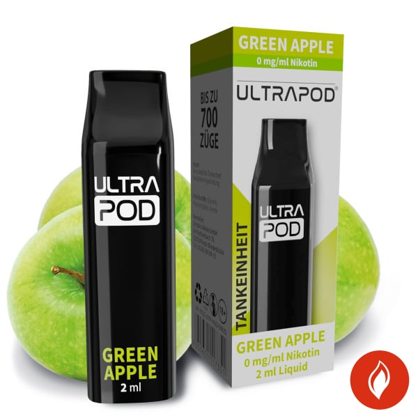 Ultrabio Ultrapod Green Apple 0mg Liquidpod