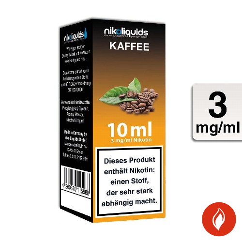 E-Liquid NIKOLIQUIDS Kaffee 3 mg