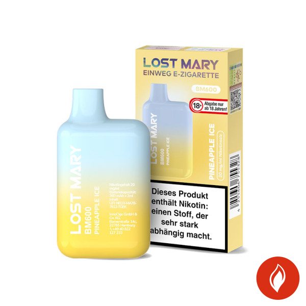 Lost Mary BM600 CP Pineapple Ice 20mg Einweg E-Zigarette