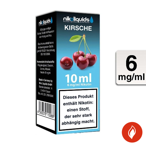 E-Liquid Nikoliquids Kirsche 6 mg
