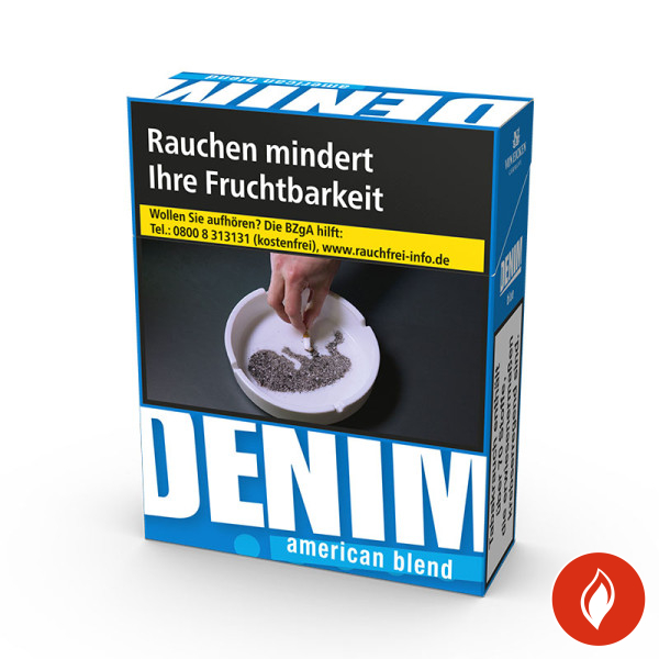 Denim Blue XL Zigaretten Schachtel