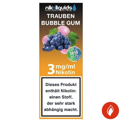 Nikoliquid Traube Bubble Gum 3 mg E-Liquid