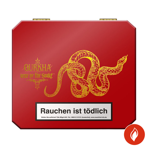 Gurkha Limitadas Year of the Snake Red Oscar Toro Zigarren Kiste Closed
