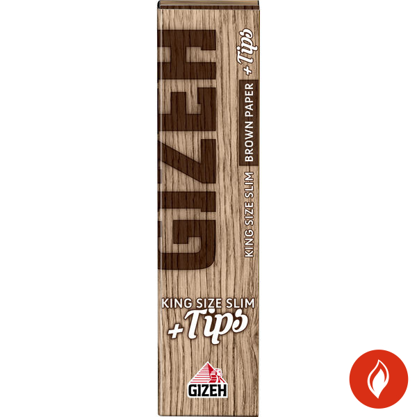 GIZEH Brown King Size Slim + Tips Zigarettenpapier