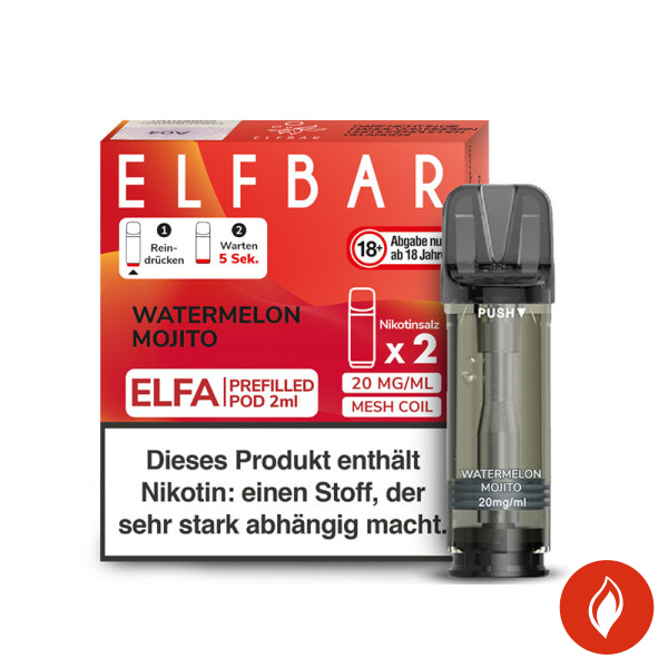 Elfbar Elfa Pods Watermelon Mojito - 20mg Nikotin