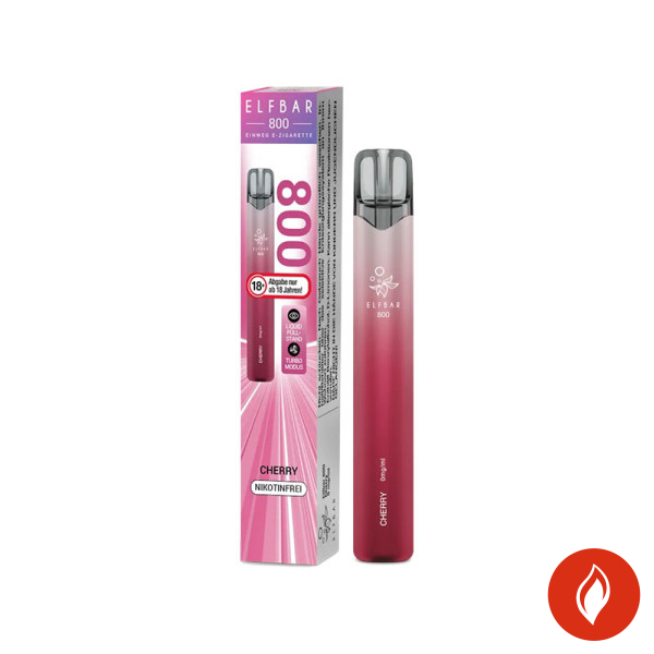 Elfbar 800 Cherry 0mg Einweg E-Zigarette