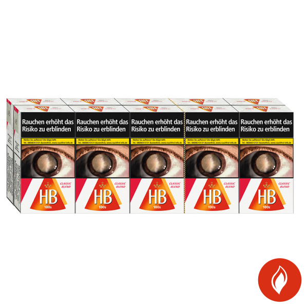 HB Classic Blend 100 Original Pack Zigaretten Stange