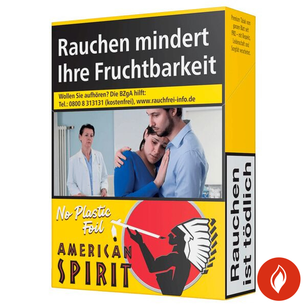 American Spirit Yellow Big Pack Zigaretten Schachtel