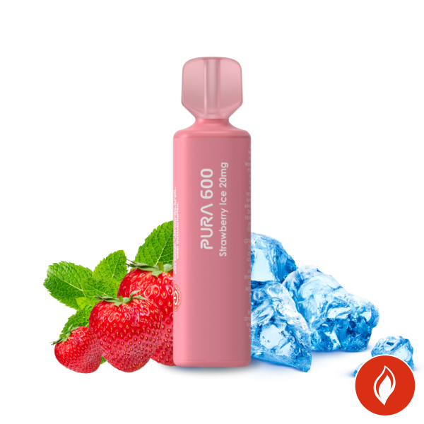 Pura 600 Strawberry Ice 20mg Einweg E-Zigarette