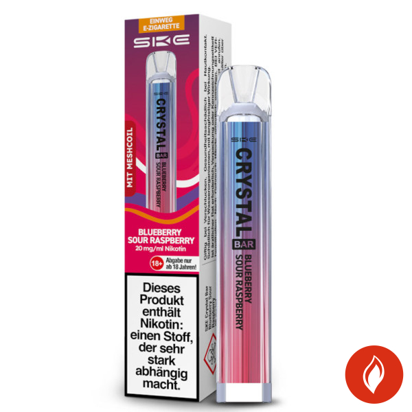 SKE Crystal Bar Blueberry Sour Raspberry 20mg Einweg E-Zigarette