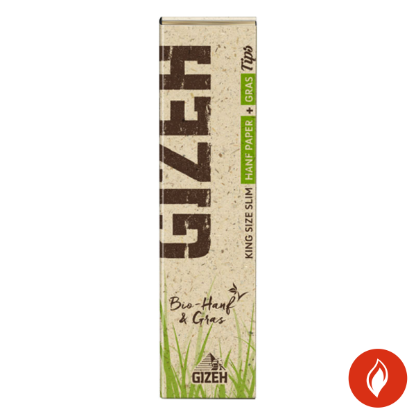 Gizeh King Size Slim Hanf Zigarettenpapier + Gras Tips