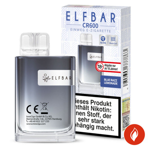 Elfbar CR600 Blue Razz Lemonade 20mg Einweg E-Zigarette
