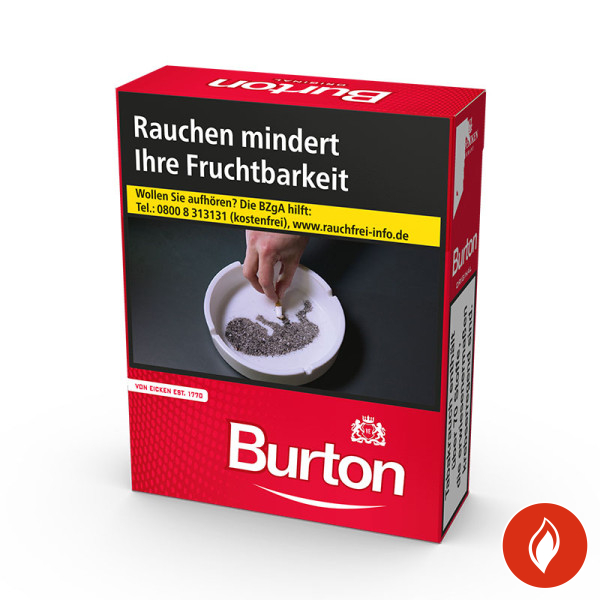 Burton Red Big Pack Zigaretten Packung