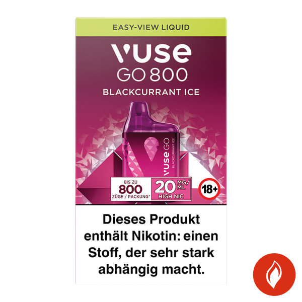 Vuse Go 800 Blackcurrant Ice Einweg E-Zigarette