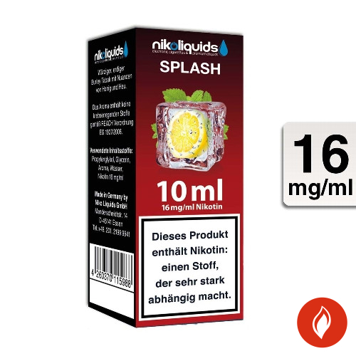 E-Liquid Nikoliquids Splash 16 mg 70 Pg 30 Vg