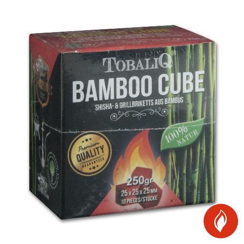 Wasserpfeifenkohle Tobaliq Bamboo Cube 250g Packung