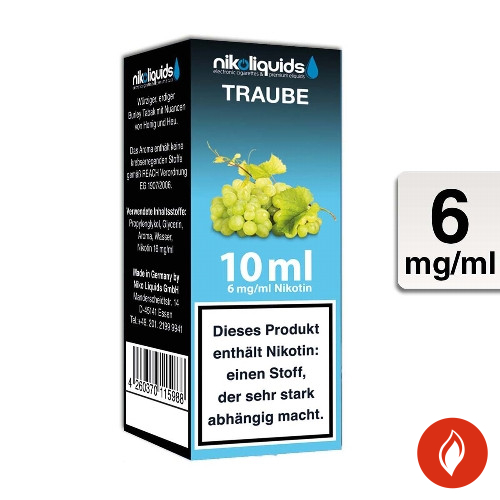 E-Liquid Nikoliquids Traube 6 mg 70 Pg 30 Vg