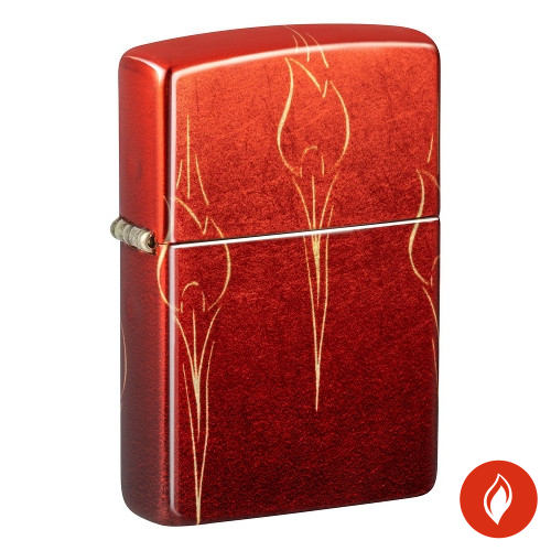 Zippo tumbled messing Ombre Flames
