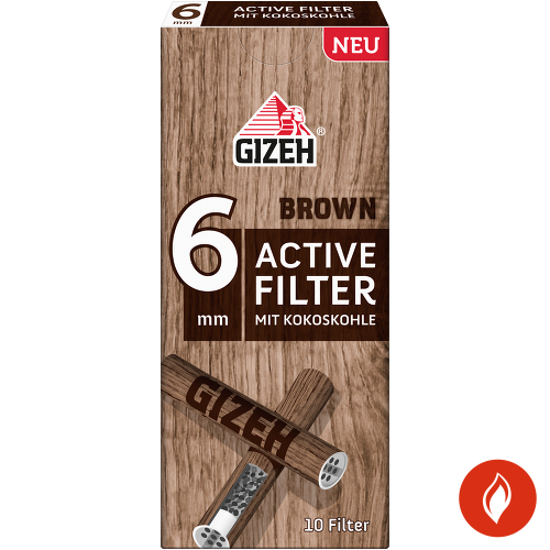 Gizeh Brown Active Filter 6mm Päckchen