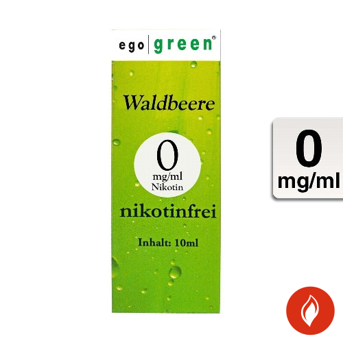 E-Liquid Ego Green Waldbeere 0 mg