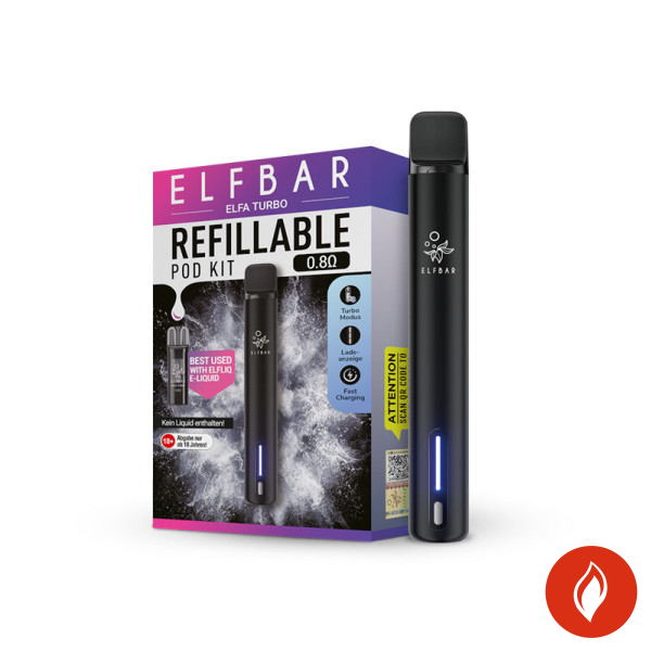 Elfbar Elfa Turbo Schwarz