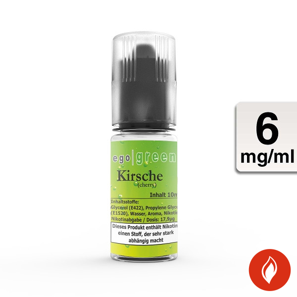 E-Liquid Ego Green Kirsche 6 mg