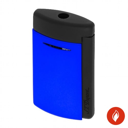 Dupont Mini Neonblau Jetfeuerzeug