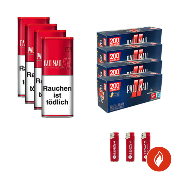 Pall Mall Volumentabak Red XXL Dose Aktion Large Pall Mall Blau Rot