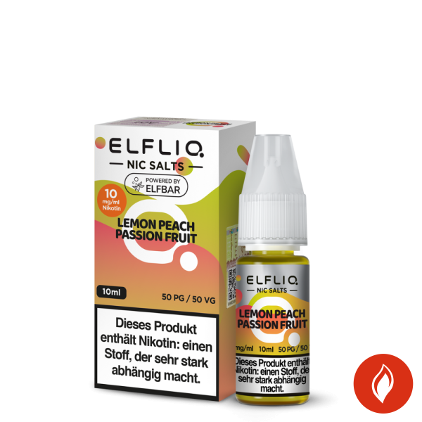 Elfbar Elfliq Lemon Peach Passion Fruit 10mg Nikotinsalz