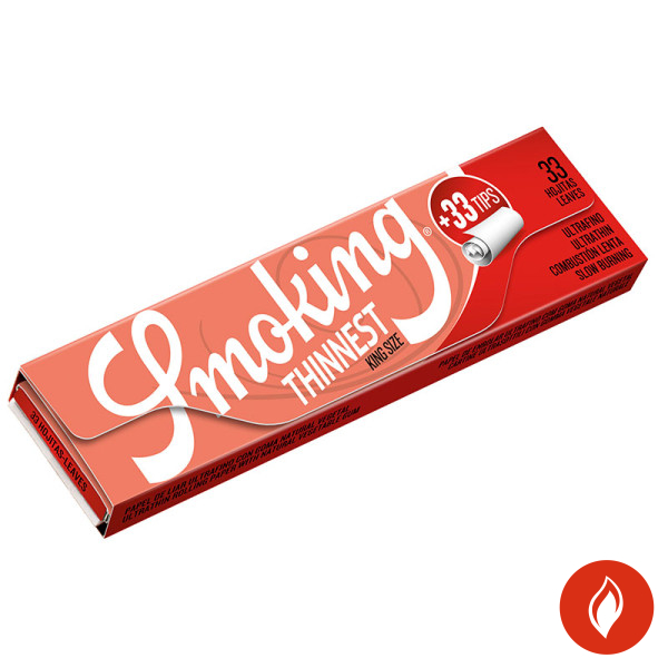 Smoking King Size Thinnest + Tips Booklet