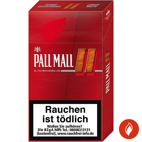 Pall Mall Zigarillos Red XL Naturdeckblatt Stange