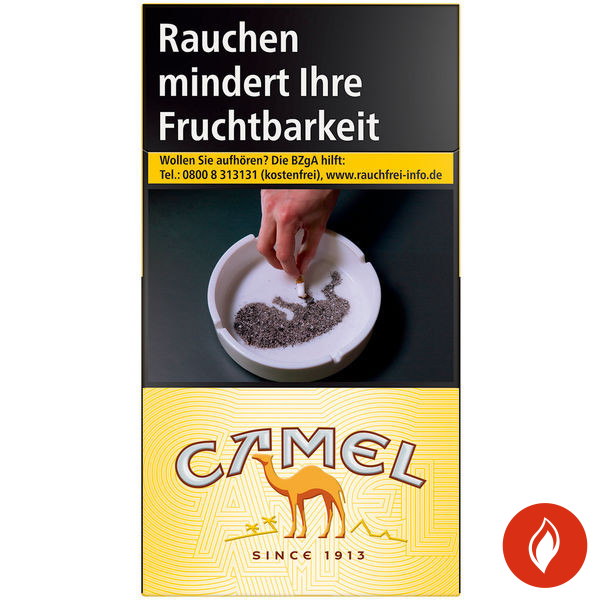 Camel Yellow Long XXL Zigaretten Schachtel