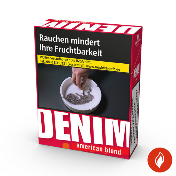 Denim Red XXL Zigaretten Schachtel