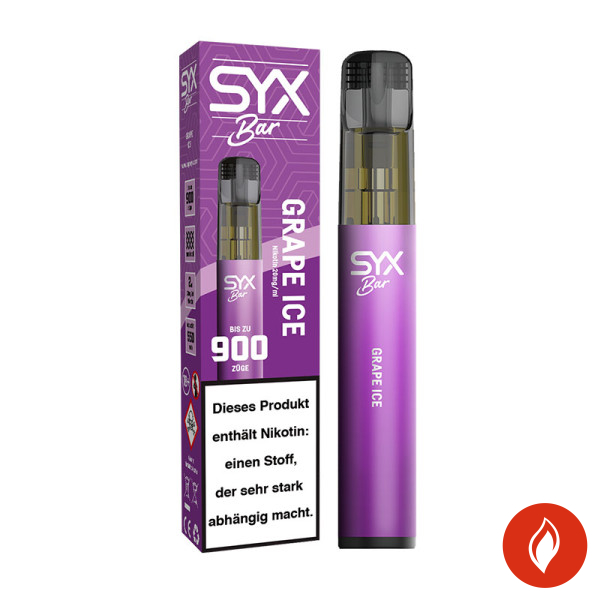 Syx Bar Grape Ice 20mg Einweg E-Zigarette