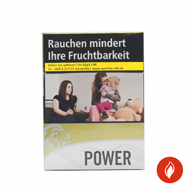 Power Gold Maxi Zigaretten Schachtel