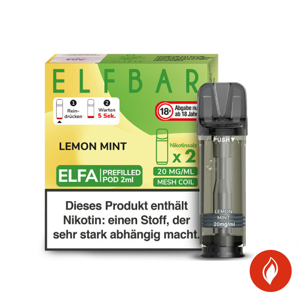 Elfbar Elfa Pods Lemon Mint - 20mg Nikotin
