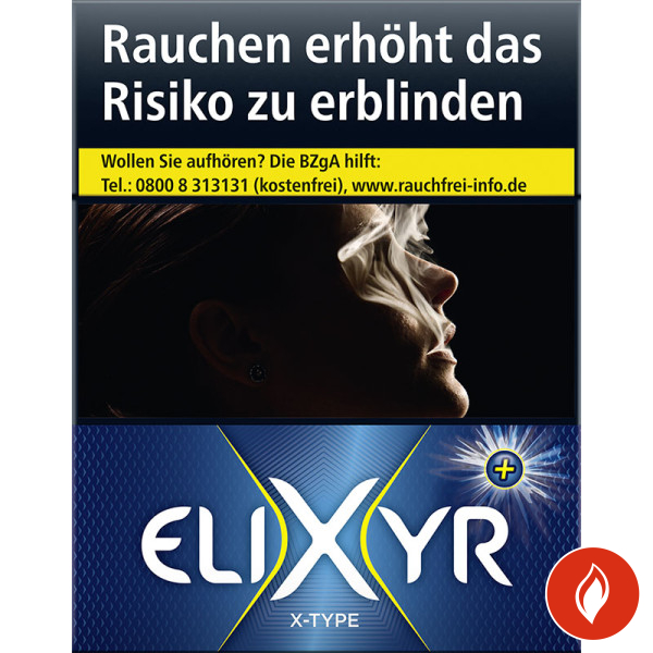 Elixyr+ X-Type Zigaretten Schachtel