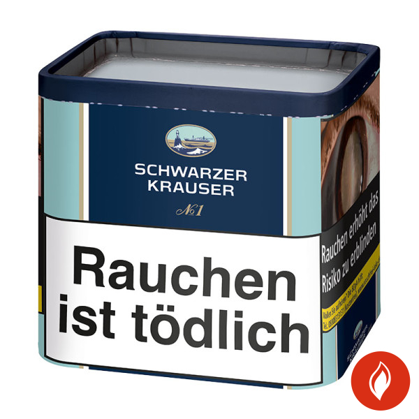 Schwarzer Krauser No.1 Tabak Dose