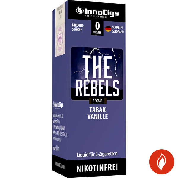 E-Liquid Innocigs The Rebels Tabak Vanille Aroma 0 mg