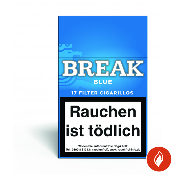 Break Blue Naturdeckblatt Zigarillos Stange