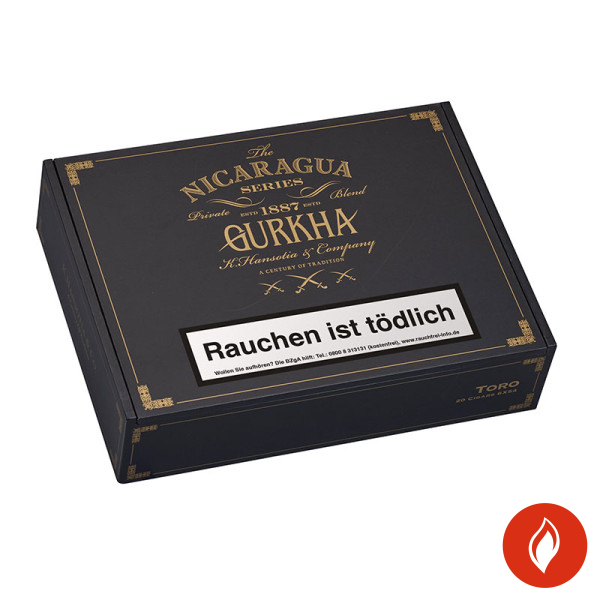 Gurkha Nicaragua Series Toro Zigarren Kiste Closed