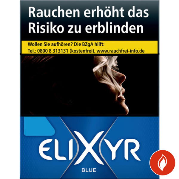 Elixyr Blue BP Zigaretten Schachtel