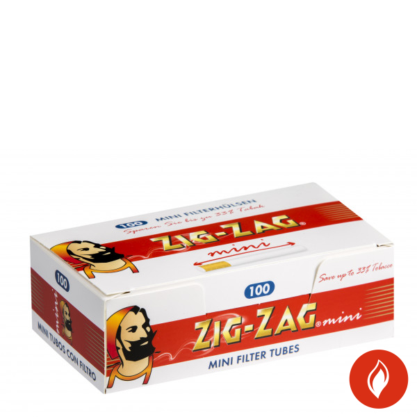 Zig Zag Mini Filterhülsen 100 Stück Packung