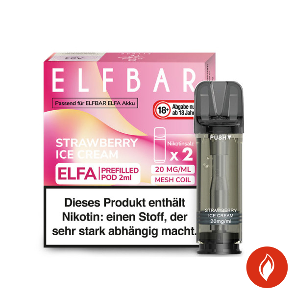 Elfbar Elfa Pods Strawberry Ice Cream - 20mg Nikotin